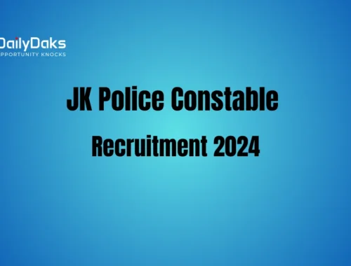 JK Police Constable Recruitment 2024