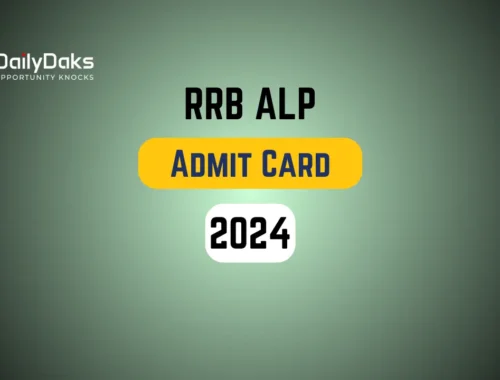 RRB ALP Admit Card 2024
