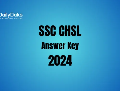 SSC CHSL Answer Key 2024