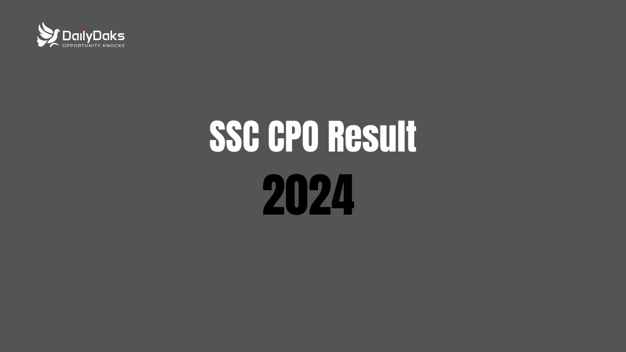SSC CPO Result 2024