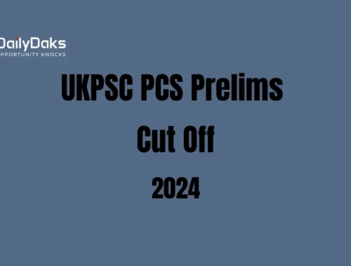 UKPSC PCS Prelims Cut Off 2024