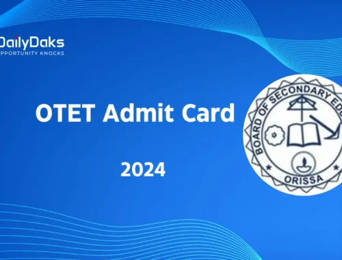OTET Admit Card 2024
