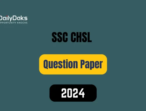 SSC CHSL Question Paper 2024