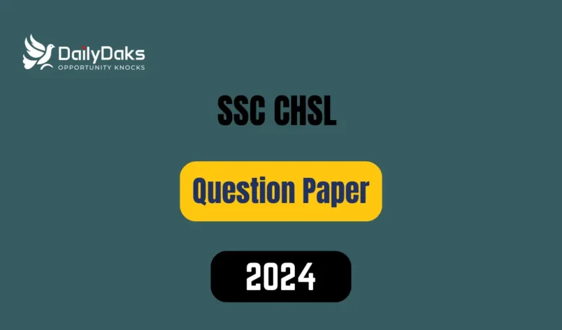 SSC CHSL Question Paper 2024