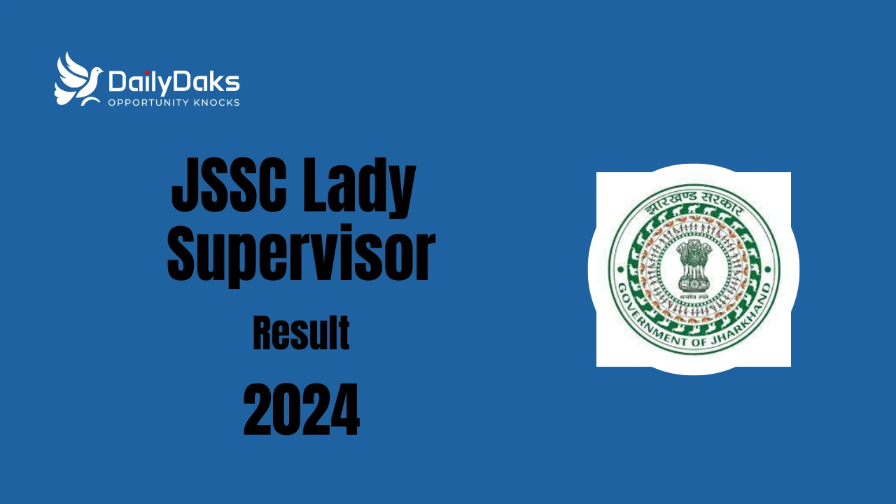 JSSC Lady Supervisor Result