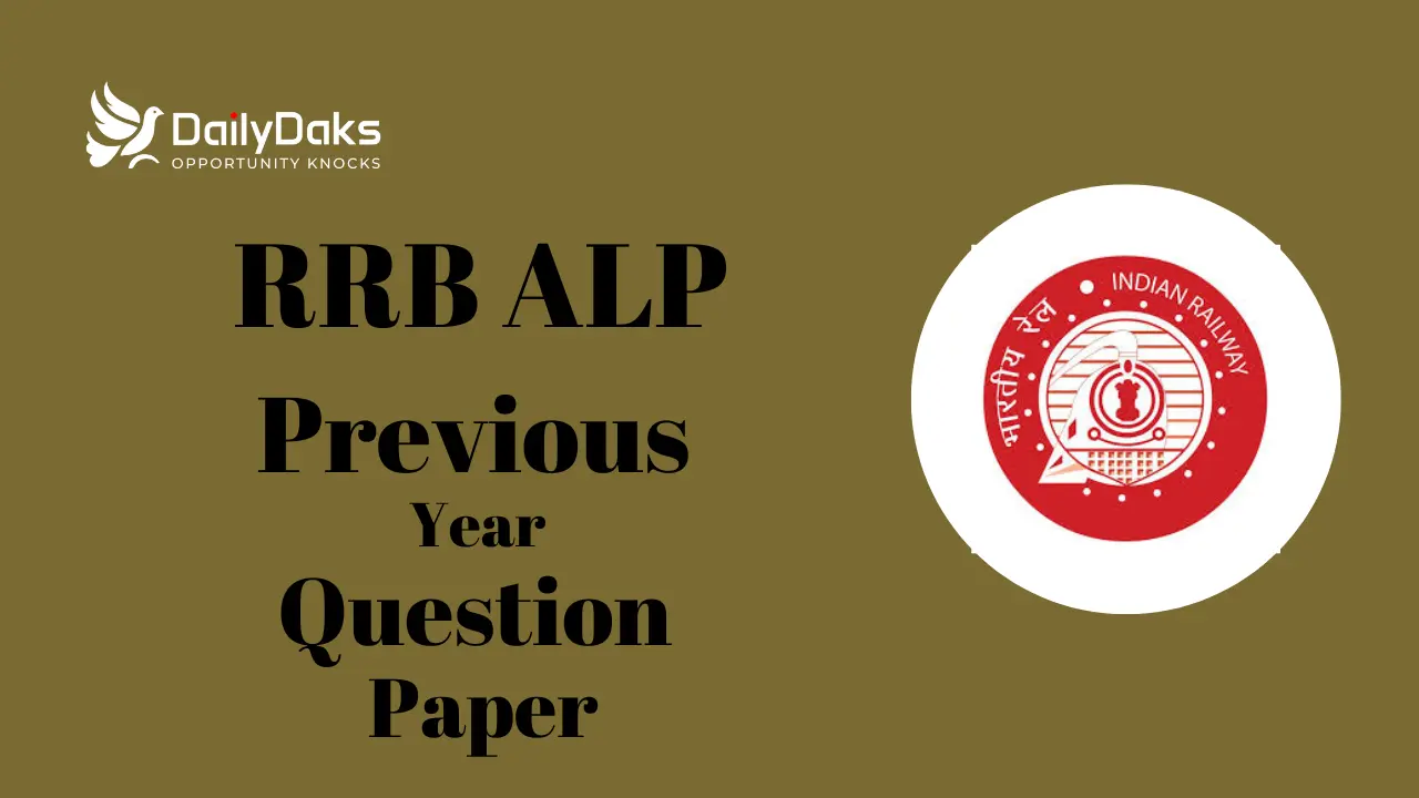 RRB ALP Previous Year Question Paper