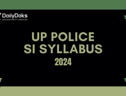 UP Police SI Syllabus 2024