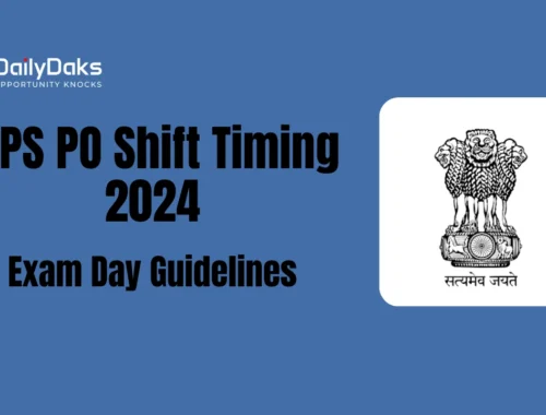 IBPS PO Shift Timing 2024