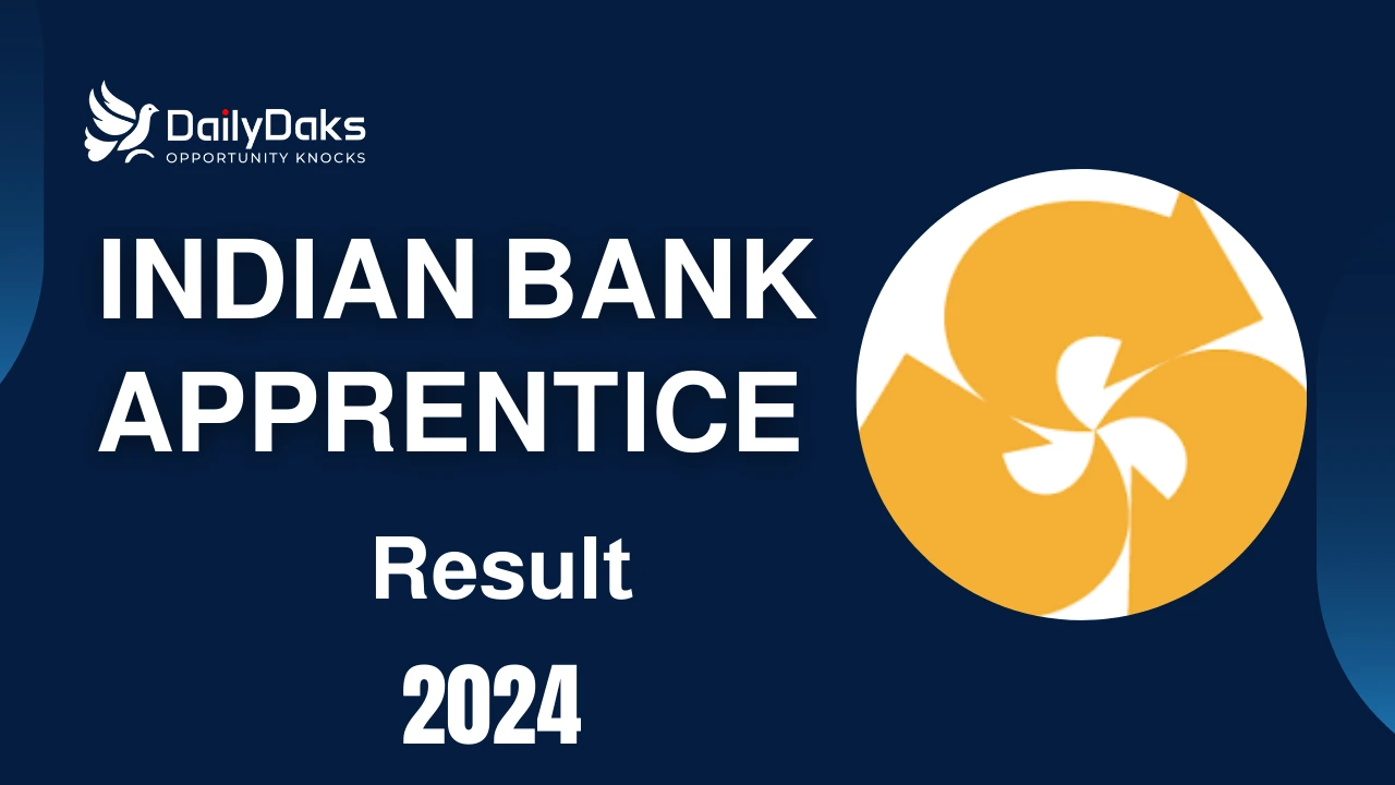 Indian Bank Apprentice Result
