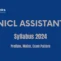 NICL Assistant Syllabus 2024