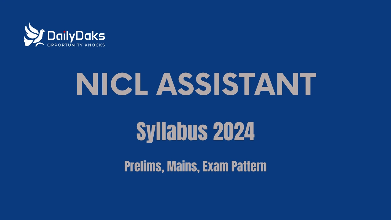 NICL Assistant Syllabus 2024